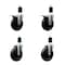 Service Caster 5'' Soft Rubber Swivel 1-1/2'' Expanding Stem Caster Set 2 Total Lock Brakes, 4PK SCC-EXTTL20S514-SRS-2-S-2-112 - alternate 1